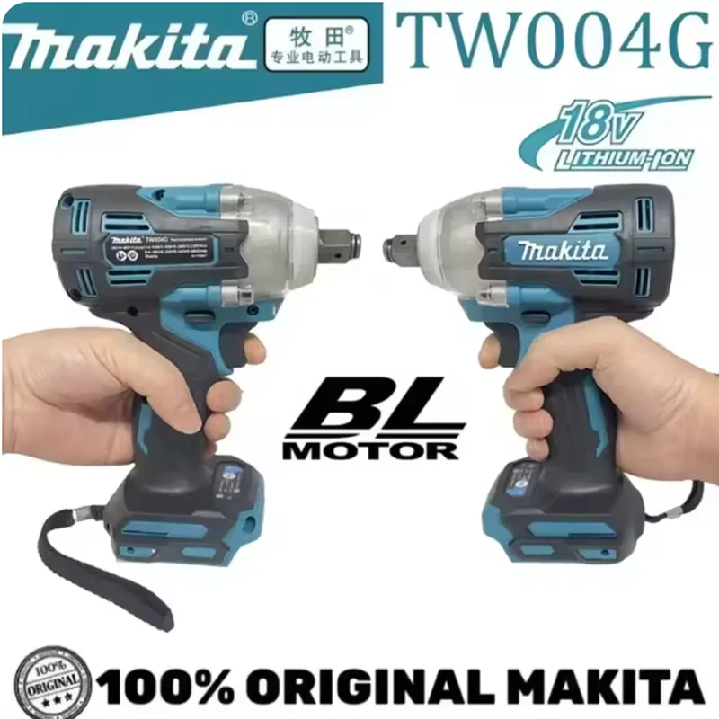 

Original Makita18V TW004G Electric Brushless Electric Wrench High Torque Impact Wrench, Wind Cannon Auto Repair Electric Too