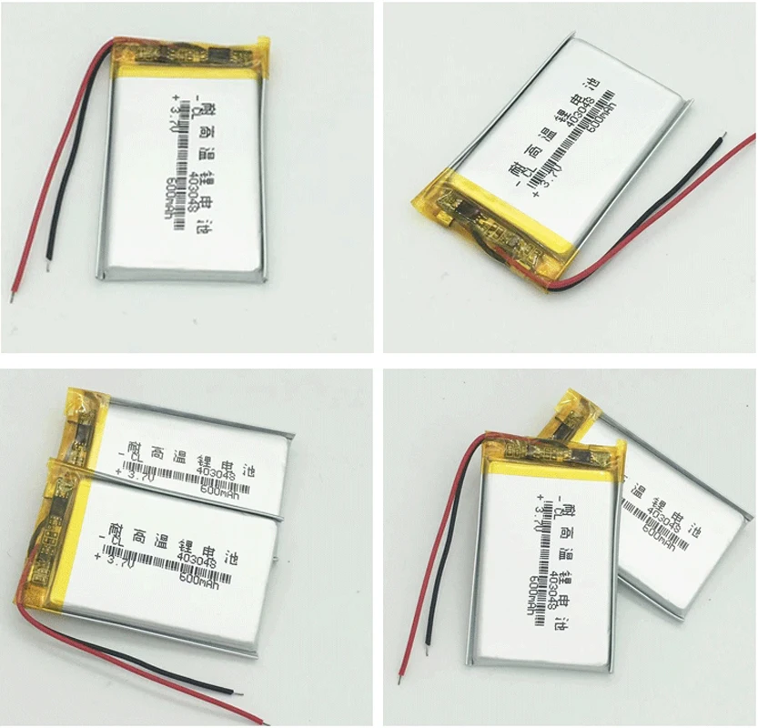 403048 600mah 3.7V Lithium Polymer Battery For Bluetooth Speaker Power Bank LED Light Camera Rechargeable Li-polymer Batteries