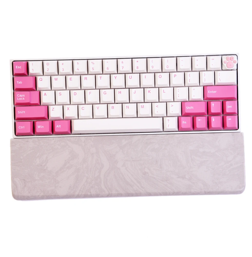 Mechanical Keyboard Wrist Rest Pad Support Quartz Grey Color Mat Anti Slip Cool Summer 30cm 32cm 36cm 44cm Customize Game PC