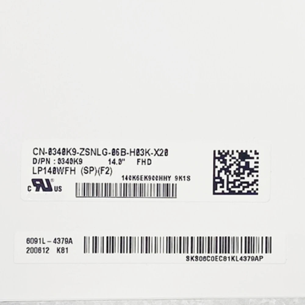 

LP140WFH SPF2 LED LCD Screen Matrix Panel 1920x1080 14.0 inch EDP 30 PINS