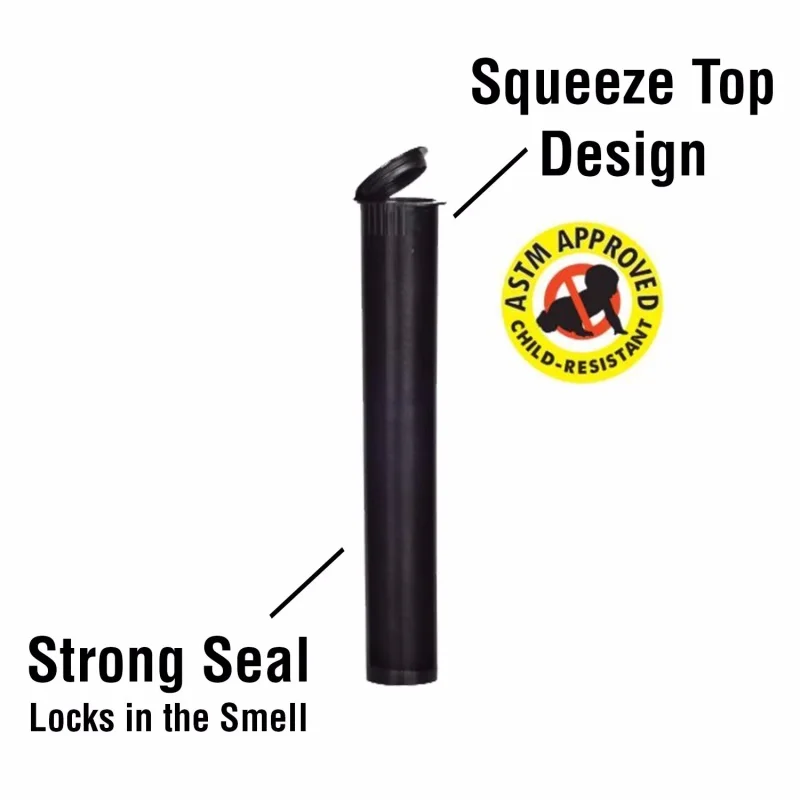 3Pcs Plastic Cigarette Storage Smell Proof Tube 118mm Waterproof Airtight Solid Storage Seal Container Smoking Accessories