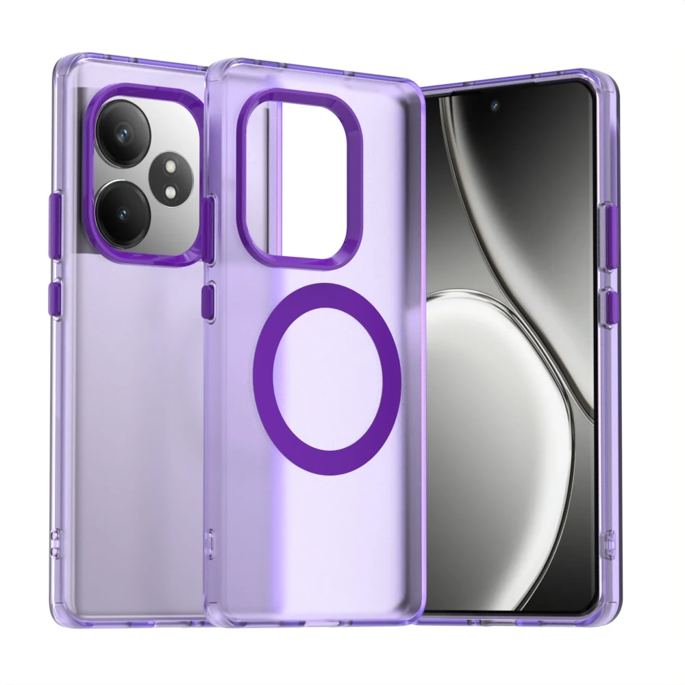For OPPO Realme GT 6 6T Case Soft Silicone magnetic Wireless charging Protective Back Cover Case For XRealme GT neo 6 Se Shell