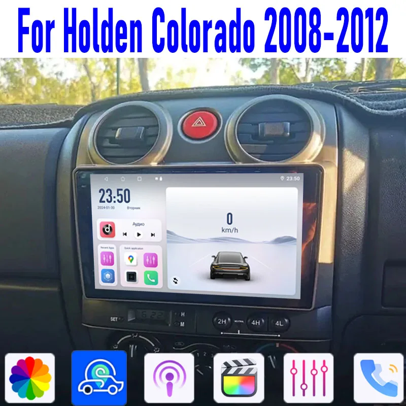 

Car Radio GPS 9" For Holden Colorado 2008-2012 Head Unit Carplay Apple Android 15 Auto Multimedia Player 4-64GB WIFI BT Canbus