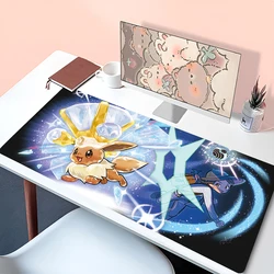 Kawaii Japan Anime Mouse Pad Laptop Eevee Gaming Accessories Mousepad Large P-pokemon Keyboard Rug PC Rubber Extended Desk Mat