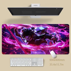 Alfombrilla de ratón Demon Slayer para mesa, alfombrilla grande para teclado de ordenador, 100x50cm