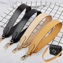 65cm Genuine Leather Bag Strap for Bags Shoulder Bag Strap Solid Color Handbag Belt Replacement Bag Handles for Bucket Bag