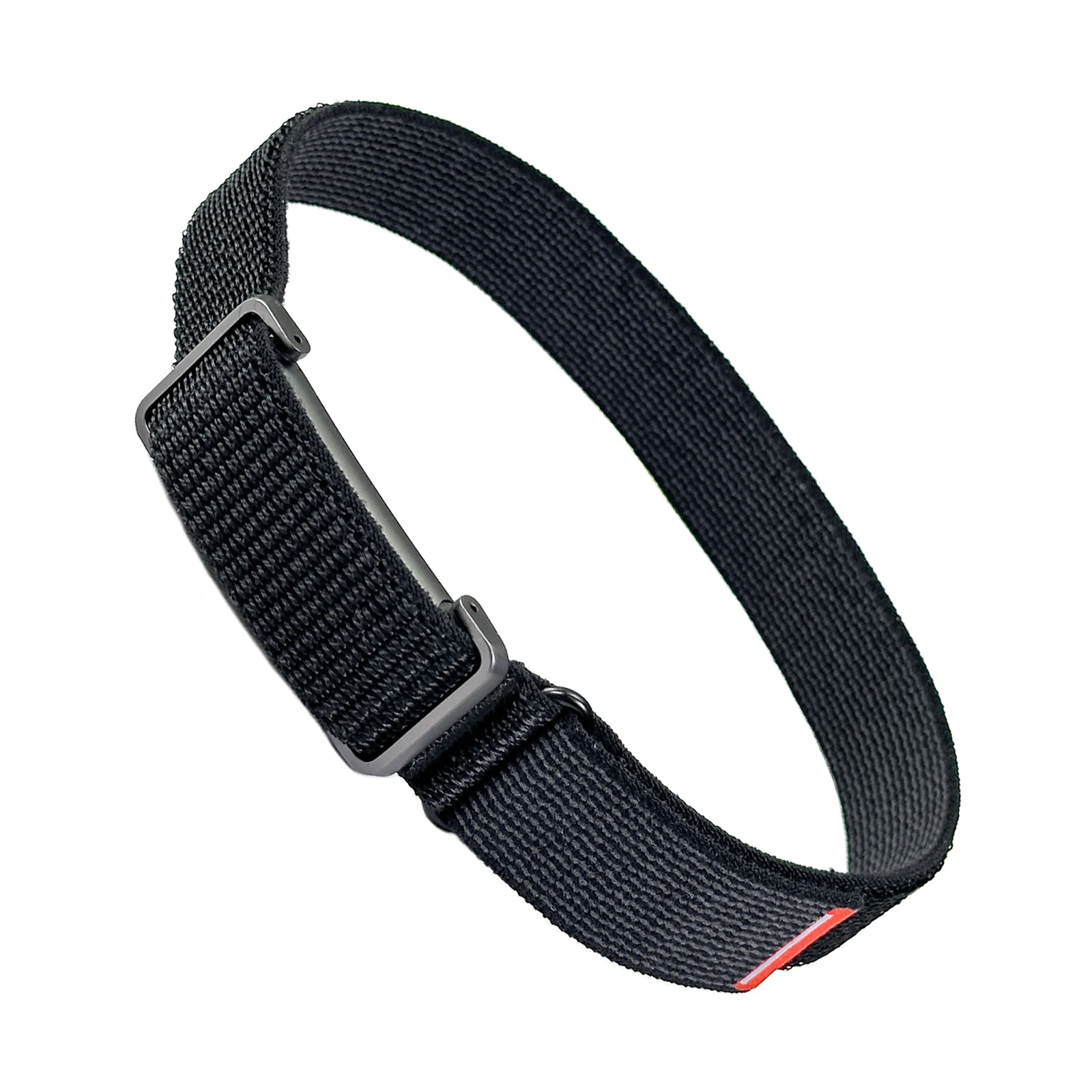 For Fitbit Air Extended Nylon Band Metal Protective Case 42cm Adjustable Quick Release Wristband