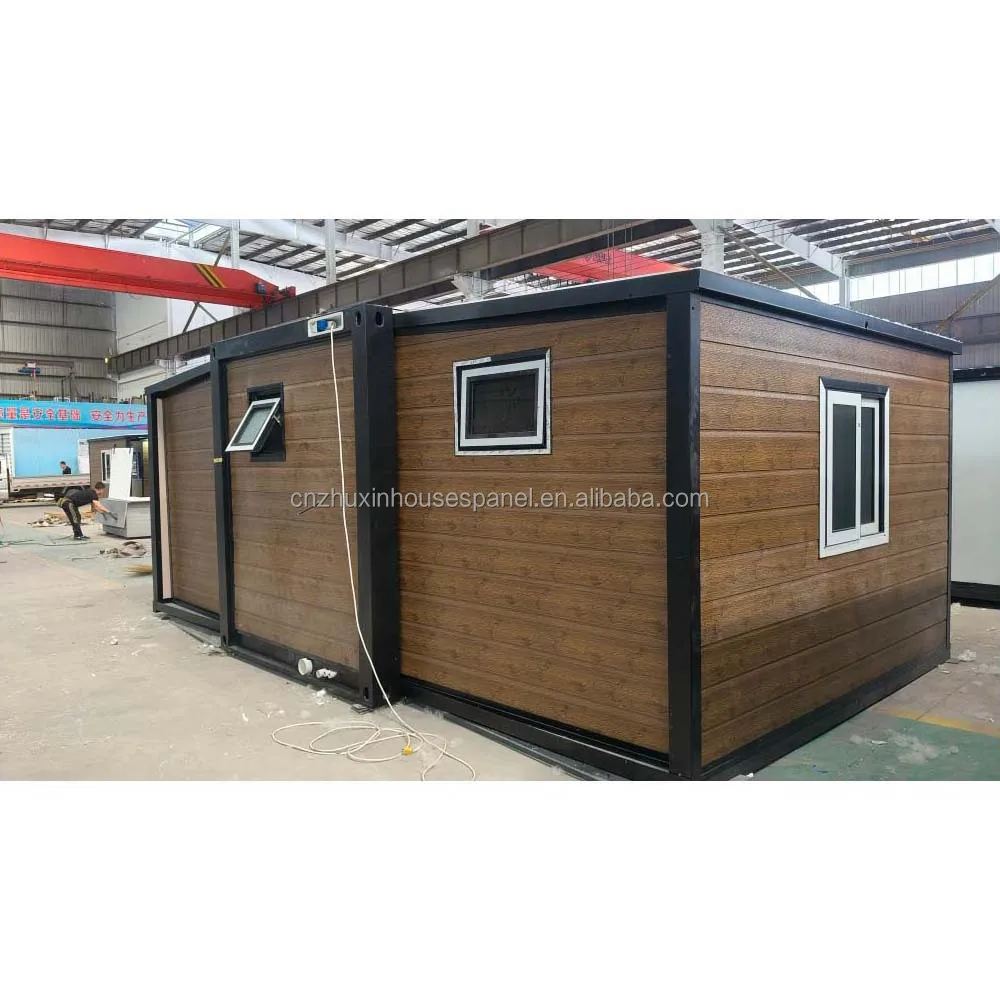 Double wing expandable container house two storey modular house with fast setup