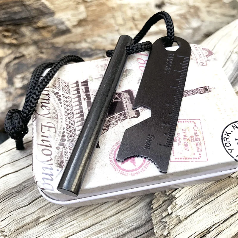 New Outdoor Ignition Stick Magnesium Scraper Camping Survival Ignition Stone Portable Fire Starting Device Cigarette Accessor - Detail 1