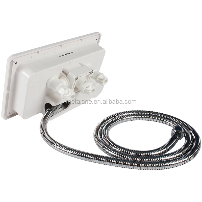 RV Accessories White Color With Lock Boat Marine Camper Motorhome Caravan RV Exterior Shower Box