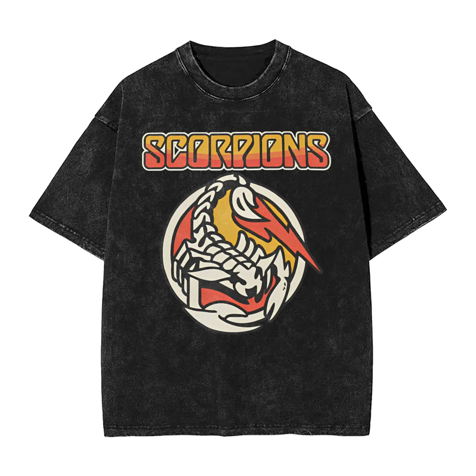

Scorpions Rock Band T Shirt Summer Y2K Retro T-Shirts Cotton Hip Hop Tee Shirt For Male Short-Sleeved Loose Top Tees