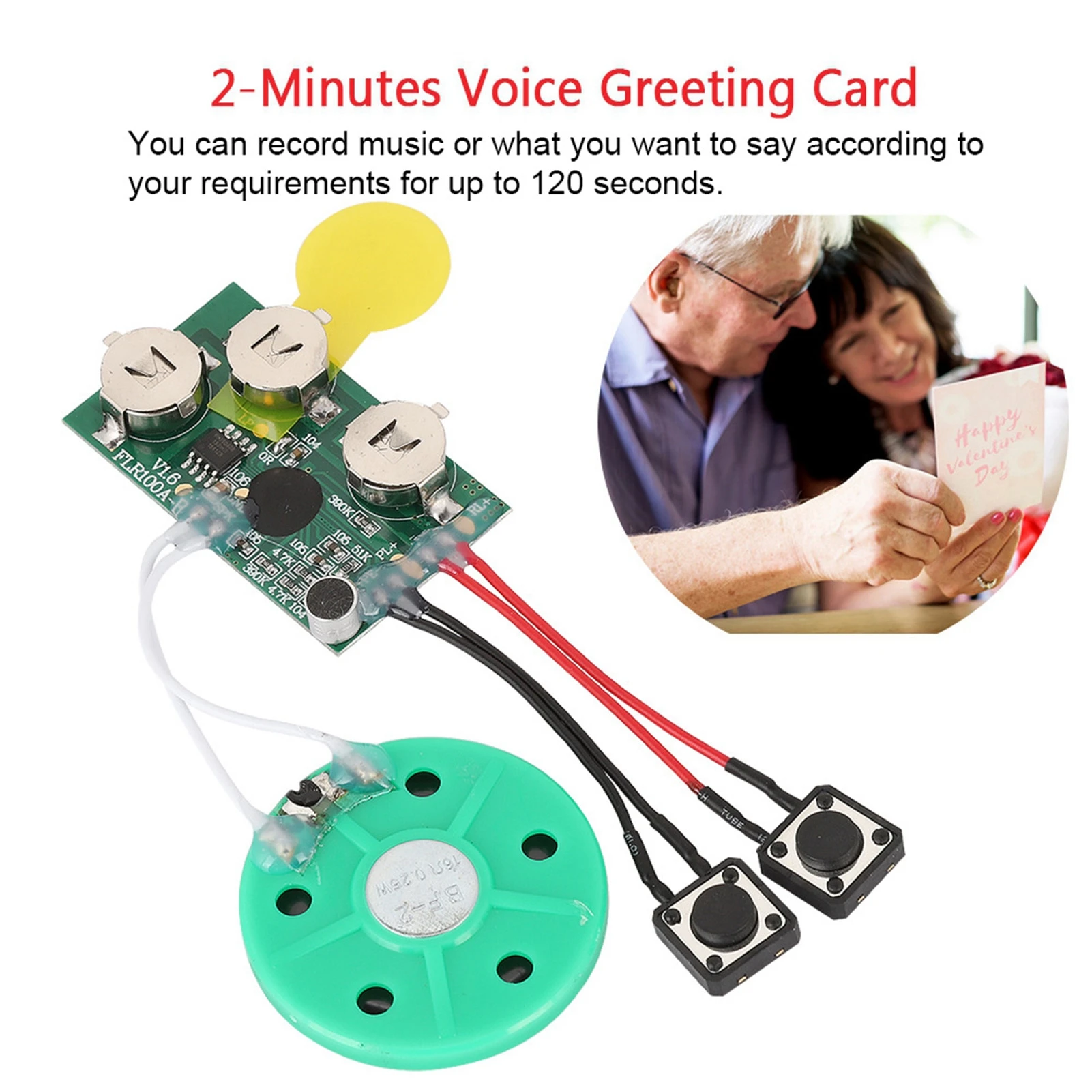 DIY Greeting Card Chip 120 Seconds Recordable Voice Sound Chip Module Recordable Greeting Card Chip Recordable Voice Module