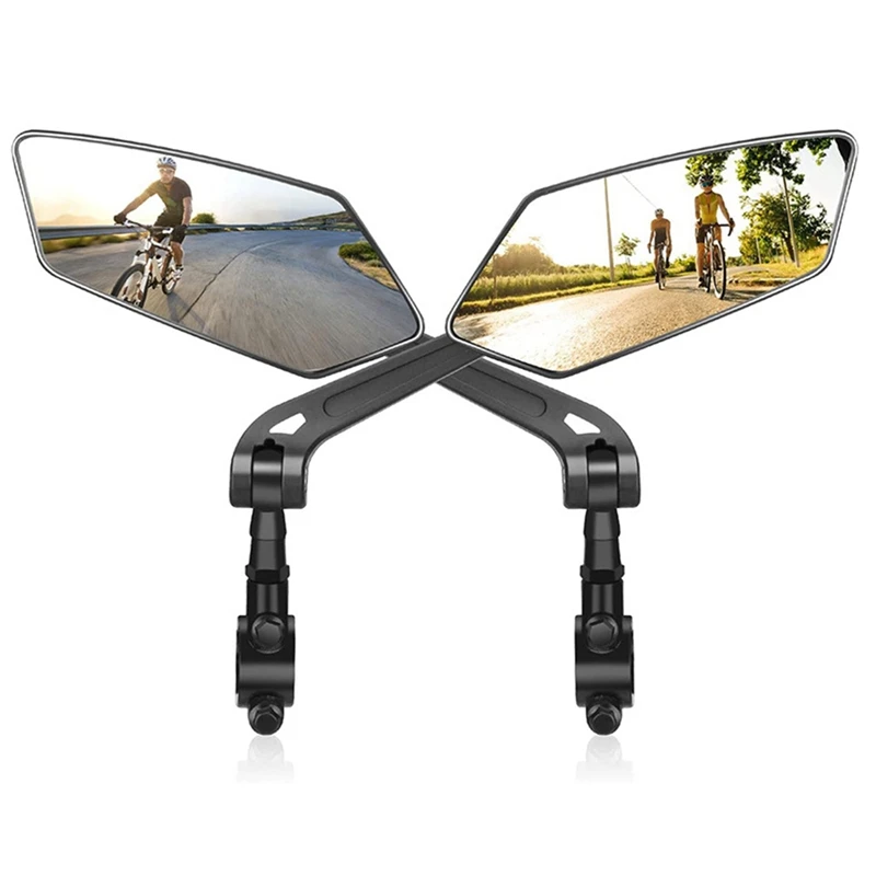 Rétroviseur de guidon rotatif réglable pour vélo, adapté aux vélos de montagne, miroirs électriques