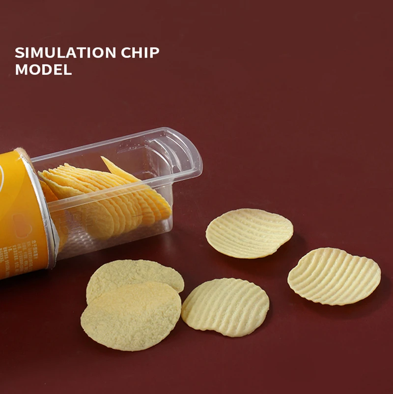 8Pcs Simulation Fried Potato Chips Artifical Snacks Model Fake Food Supermarket Window Ornaments Photography Props PartySupplies