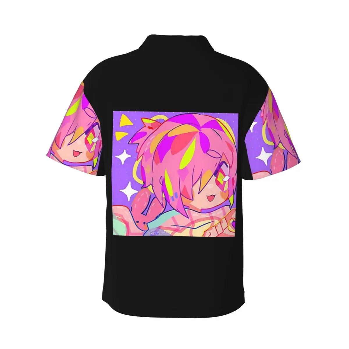 Mitsuba Toilet Bound Hanako-kun Butto Chemises pour hommes Chemise hawaïenne à manches courtes Hauts décontractés à boutons pour la plage d'été