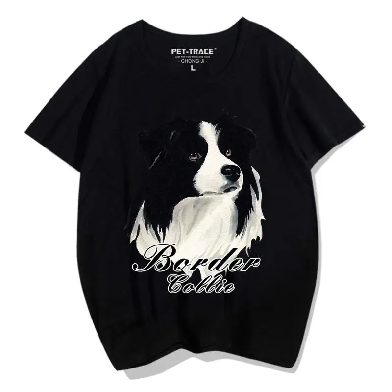 

Fun Anime Cartoon Dog Short Sleeved Cotton Men's and Women's T-shirt Loose and Versatile Couple Summer Casual Top