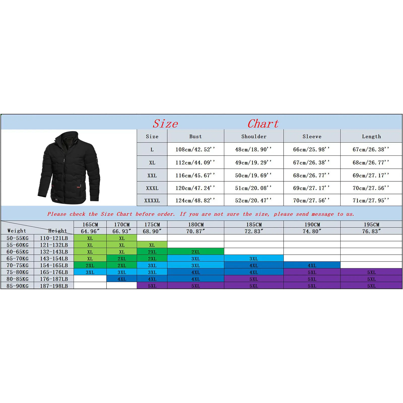 Jaket bulu angsa hangat berbantalan pria, jaket mantel empuk katun ritsleting kasual kerah warna polos musim gugur dan dingin 2024