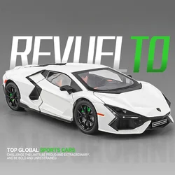 1:24 Lamborghini Revuelto Supercar Alloy Car Diecasts & Toy Vehicles Metal Toy Car Model Sound and Light Collection Kids Toy
