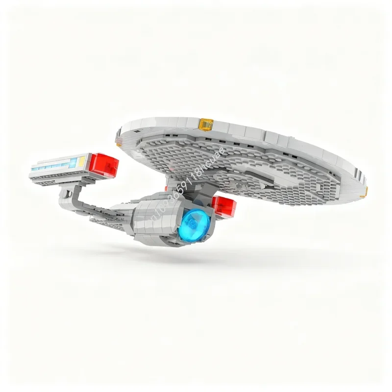 Blocs de construction MOC Space Ambassador Class Starship Star Trek, 766 pièces, jouet d'architecture, bricolage, cadeau de noël, idée créative