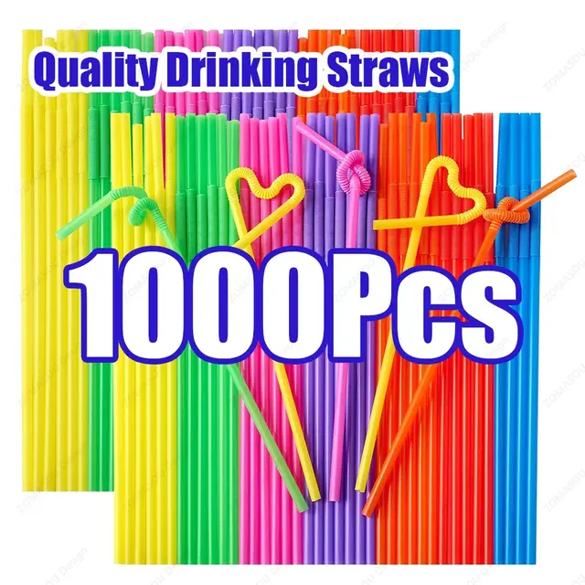 Foldable Multicolor Straws for Everyday Use