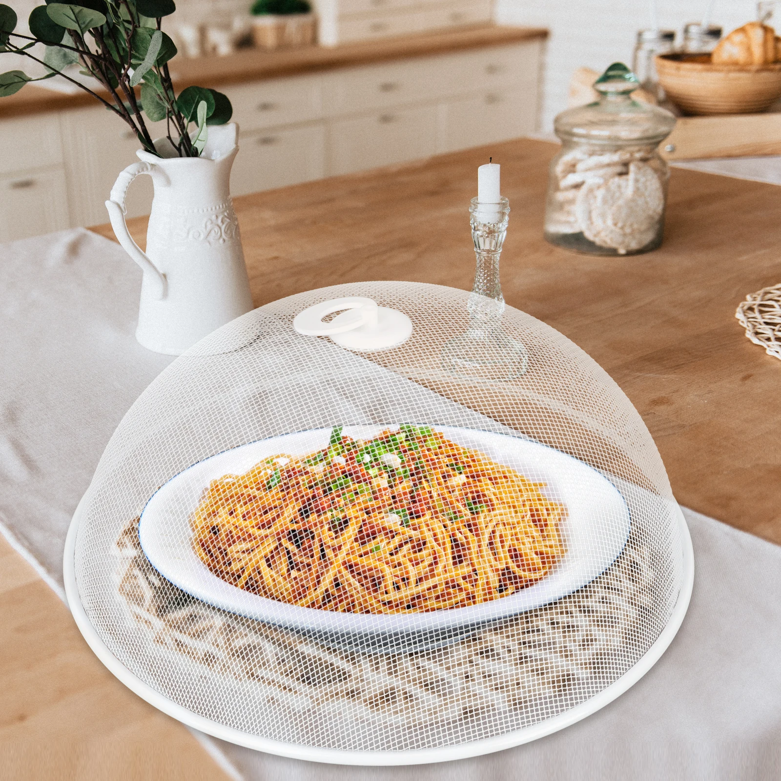 

Food Cover Household Iron Mesh Multi-Function Protective Tent Hanging Hook Kitchen Dining Table Food Cover Kitchen Supply