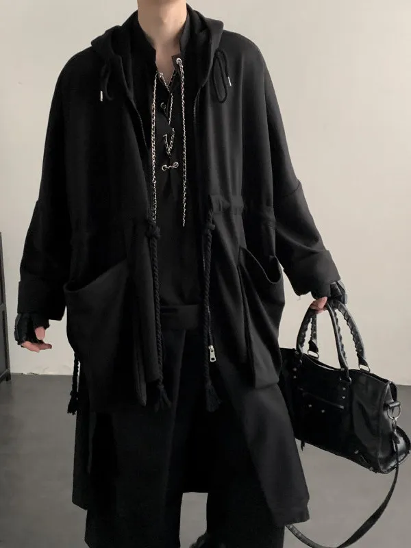 

Loose Fit Hooded Performance Jaet New Chinese Sle k Punk Design ex Sweatirt Casual Breathable Cotton Polyester B...