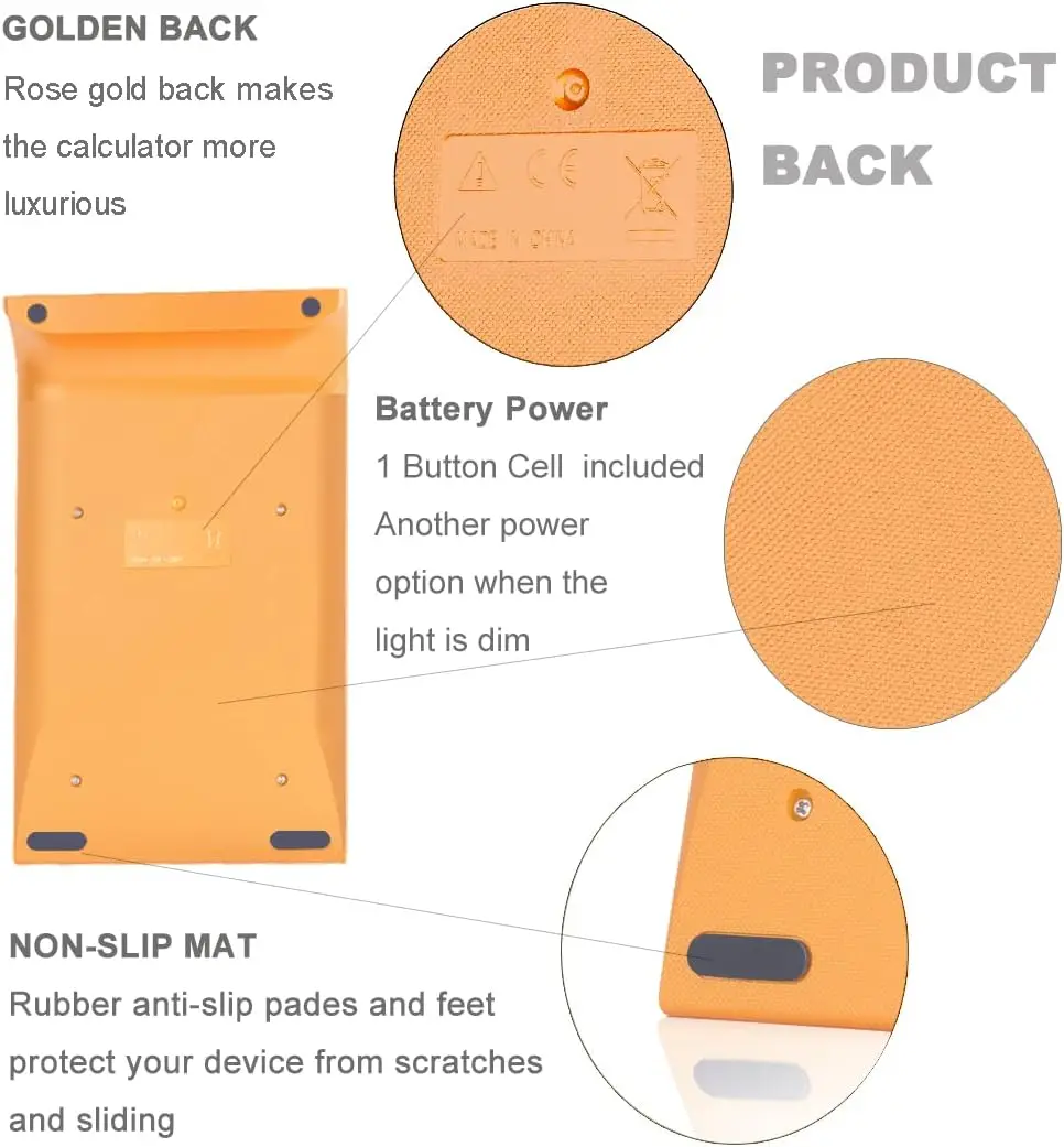 آلة حاسبة مكتبية، آلة حاسبة مكتبية مزدوجة الطاقة مكونة من 10 أرقام لطلاب المكتب (أسود وأحمر جديد، عبوة من قطعتين