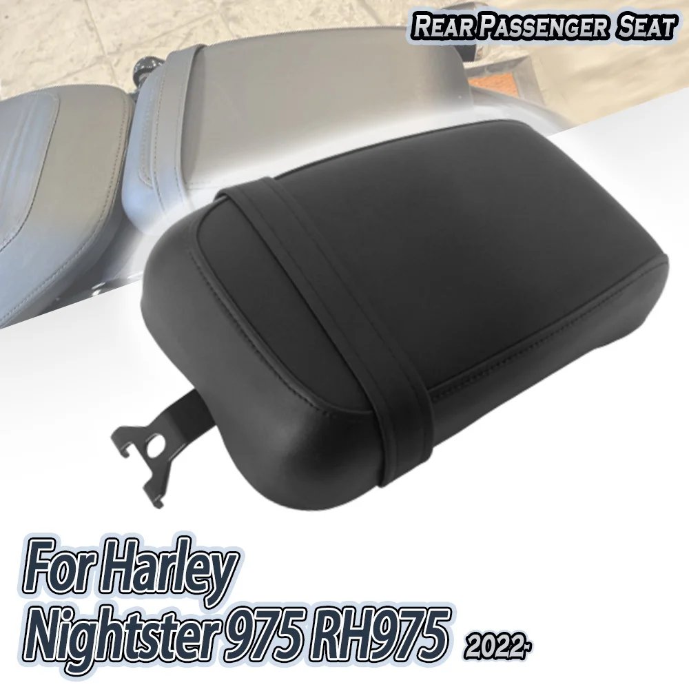

Passenger Black Seat Cushion Motorcycle Solo Rear Pilllion Pad For Harley Nightster Special RH 975S RH975 rh 975 RH975 S 2022-up