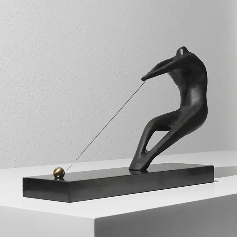 

Современная абстрактная фигурка, скульптура, украшения, модель комнаты, гостиной, входа, украшения для дома, рабочий стол, креативные украшения