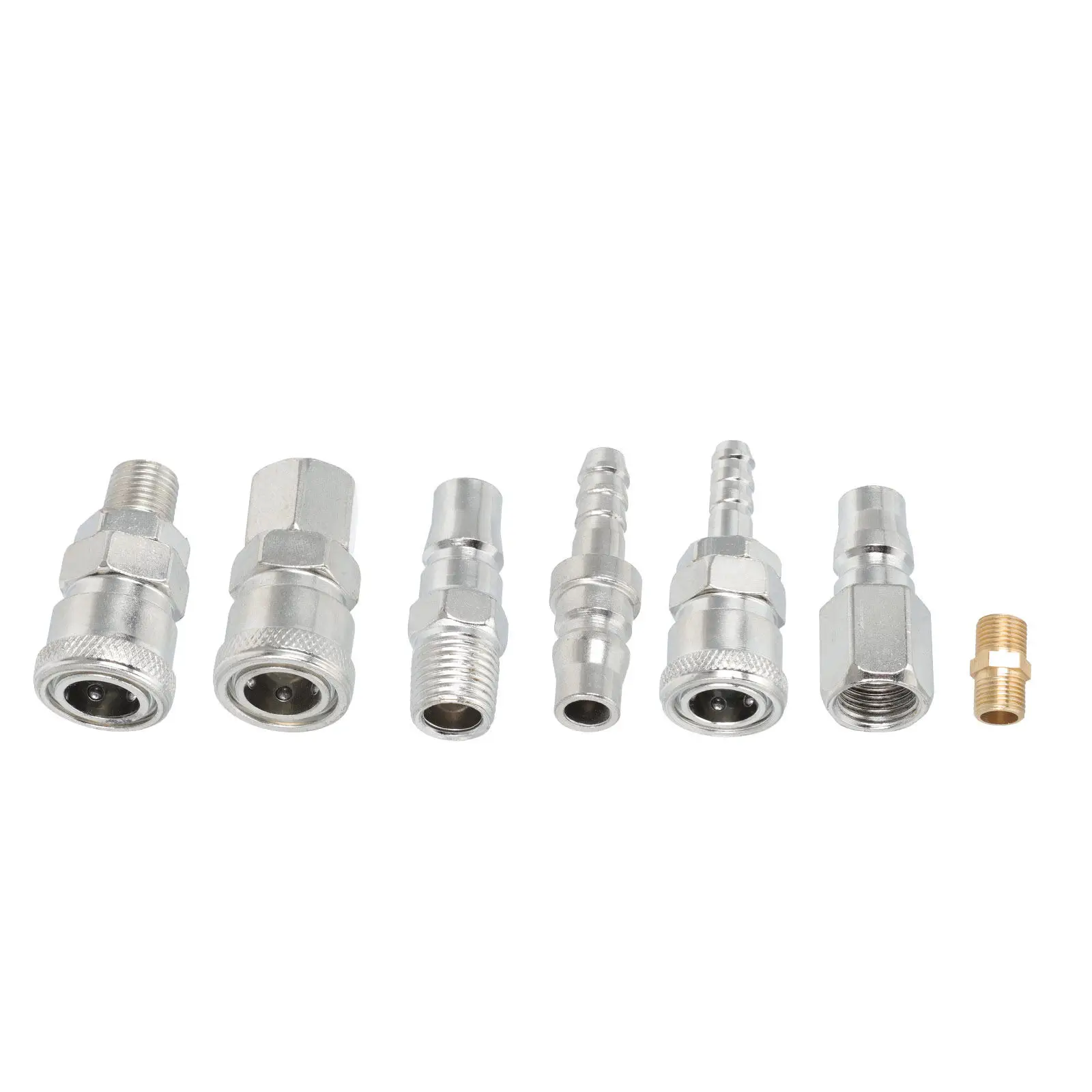 25Pcs Air Hose Connector Set Male Female Threaded Pneumatic Quick Connectors Compact Design High Precision Leak-Proof Tube