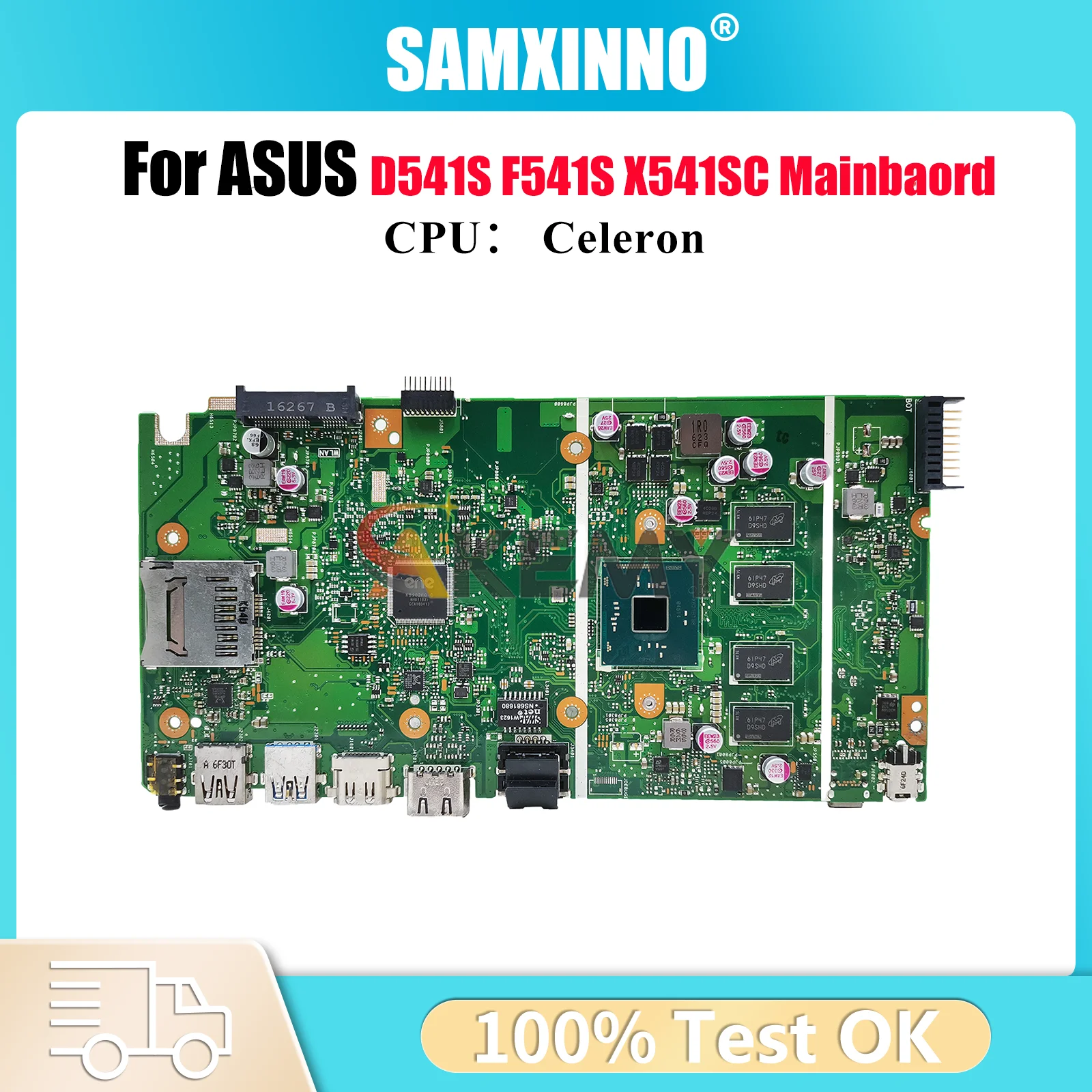 

X541SA Laptop Motherboard For ASUS VivoBook A541S R541S D541S X541SC X541SA F541S X541S Notebook Mainboard With Celeron CPU stk