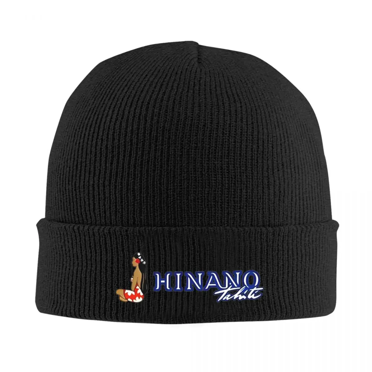 Hinano Tahiti Beer Brewery Knitted Hat Beanies Winter Hat Warm Unisex Casual Cap for Men Women