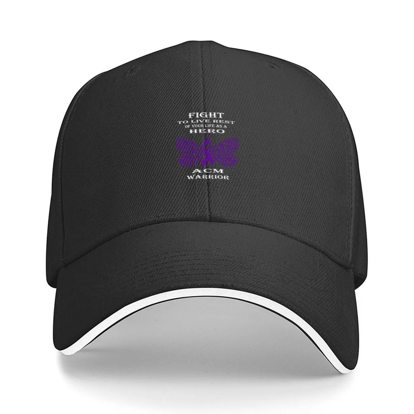 

Arnold Chiari Malformation ACM Awareness Survivor Warrior Fight T shirt Baseball Cap luxury caps Hat men Hats For Women Men's