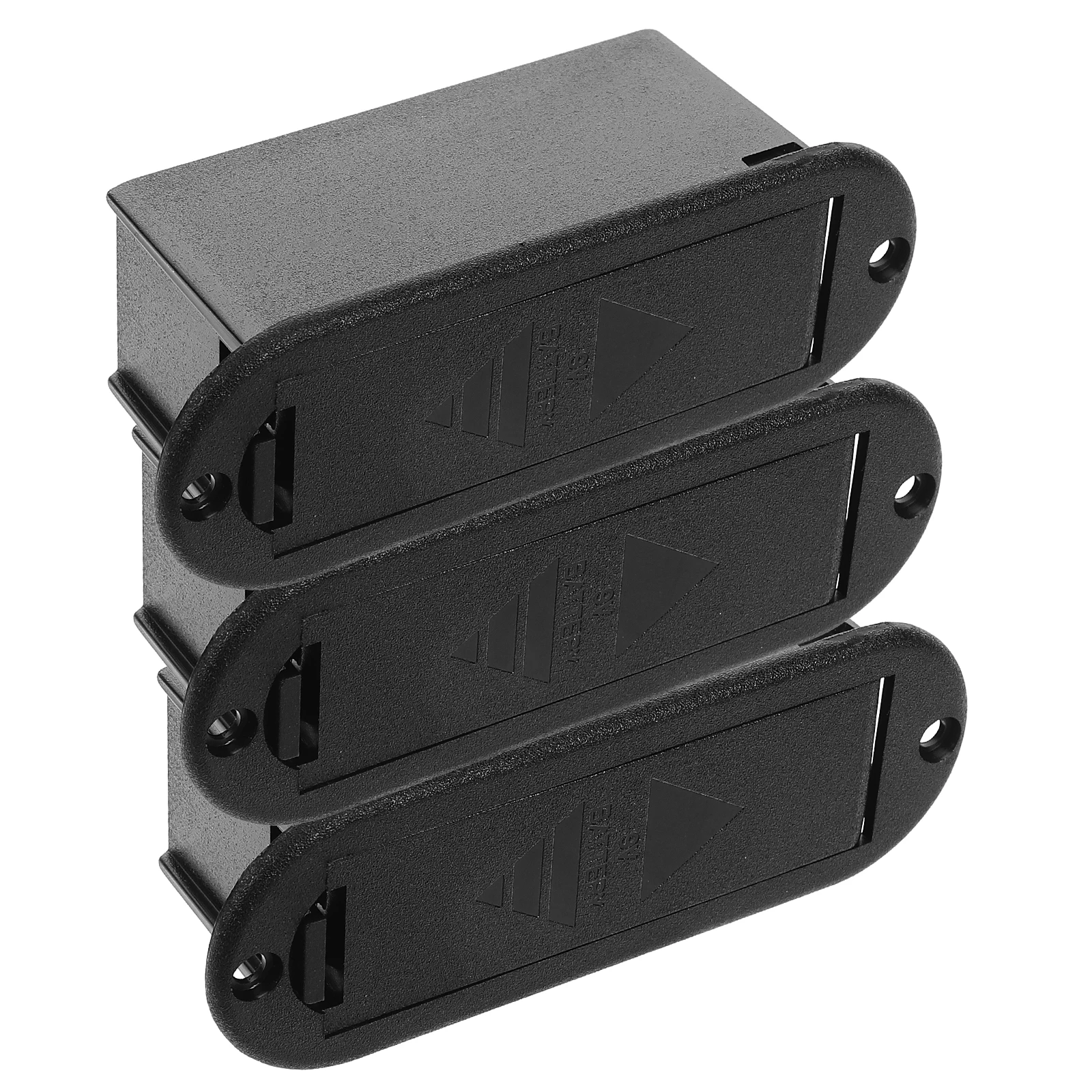 

3pcs Guitar Accessories 9V Case with Inner Sponge for Electric Bass Guitar Durable Material Easy Installation