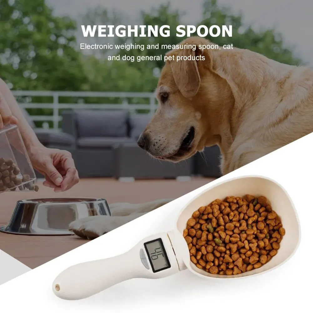 Balance électronique LCD pour aliments pour animaux de compagnie, outil de pesée de précision, cuillère de mesure de l'alimentation des chiens et des chats, balance de cuisine à affichage numérique