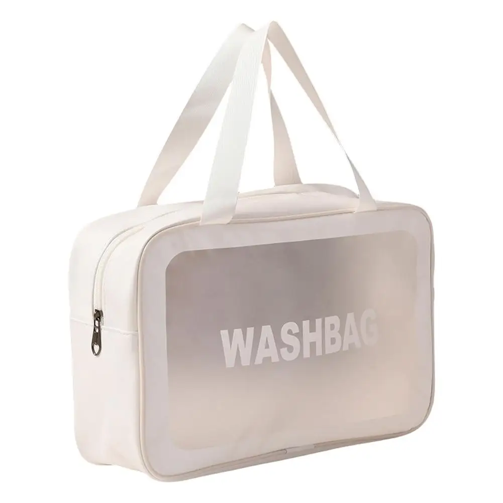 Transparent Makeup Bag Toilet Bag Cosmetic Storage Bag Wind Waterproof Portable Large Capacity For Female Travele Q1q4