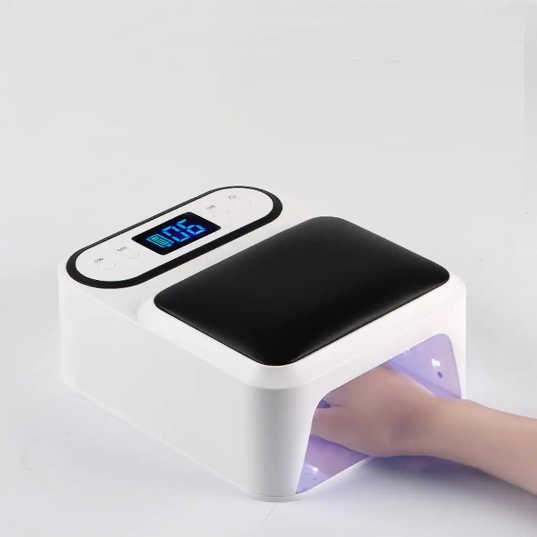 Professionele 48W 2-in-1 draadloze UV LED-nagellamp - oplaadbare draagbare nageldroger met handkussen voor salon en thuisgebruik