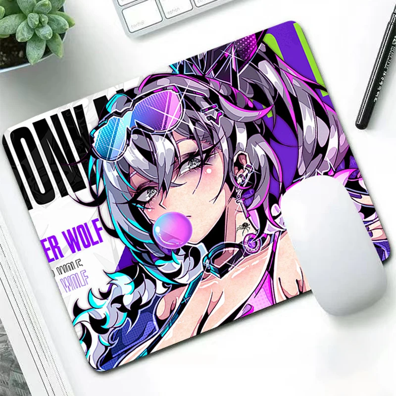 Kawaii Mouse Pad PC H-honkai Star Rail PC Gaming Desk Mouse Mat Laptop Cute Silver Wolf Gamer Keyboard Pad Anime xxl Mousepad
