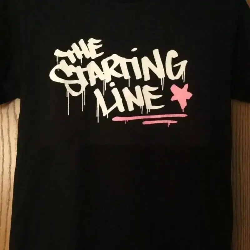 Trend The Starting Line Band Black Cotton Full Size  T shirt