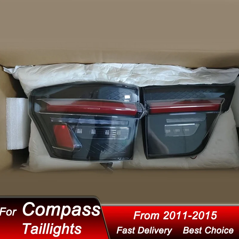 Car Led Tail Lights For Jeep Compass Grand Cherokee 11-15 new style LED Tail Lamp Dynamic Turn Signal Light Tail Lamp Assembly