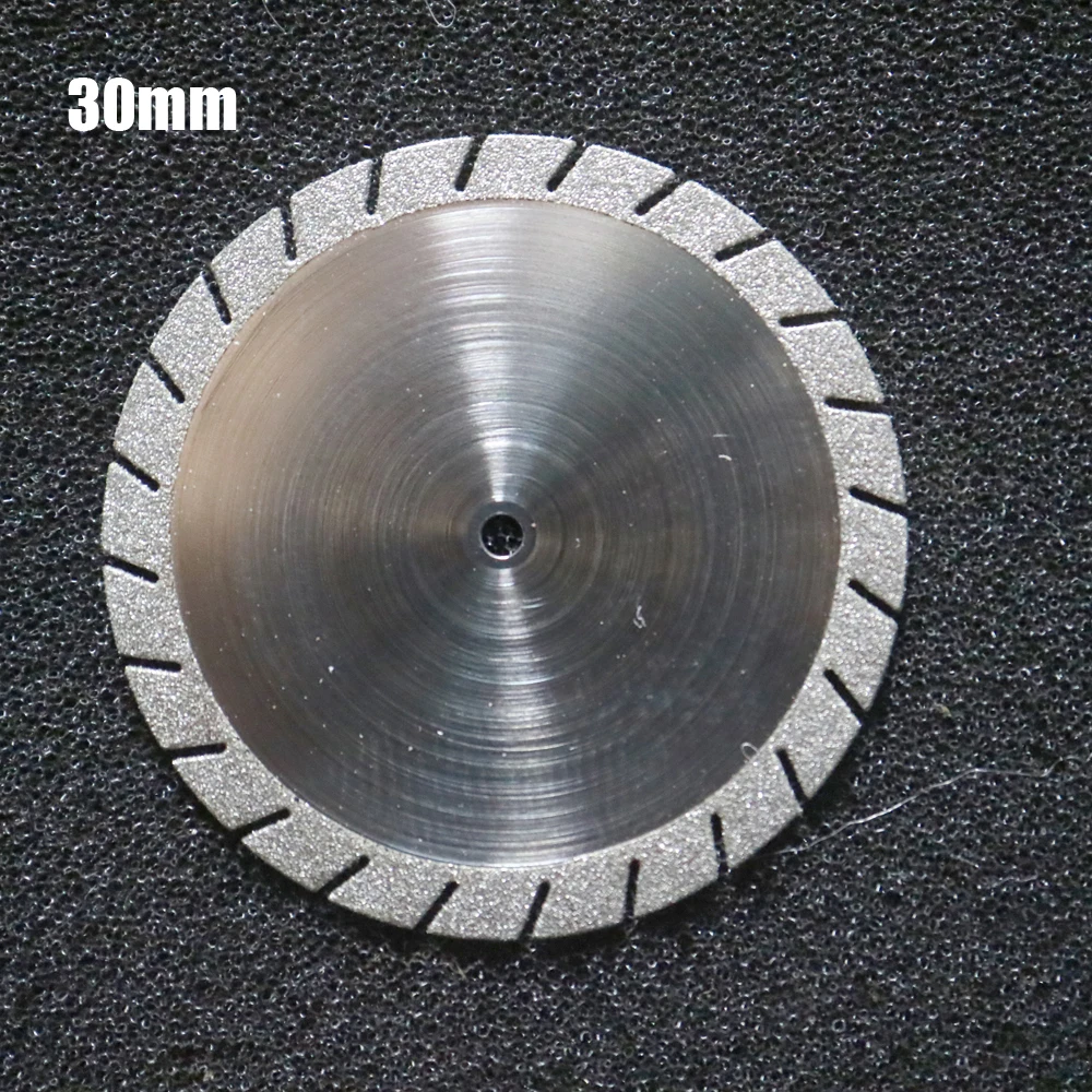 Dental Lab diamond Double sided cutting disc for Dental Plaster synthetic resin 30/35mm with mandrels