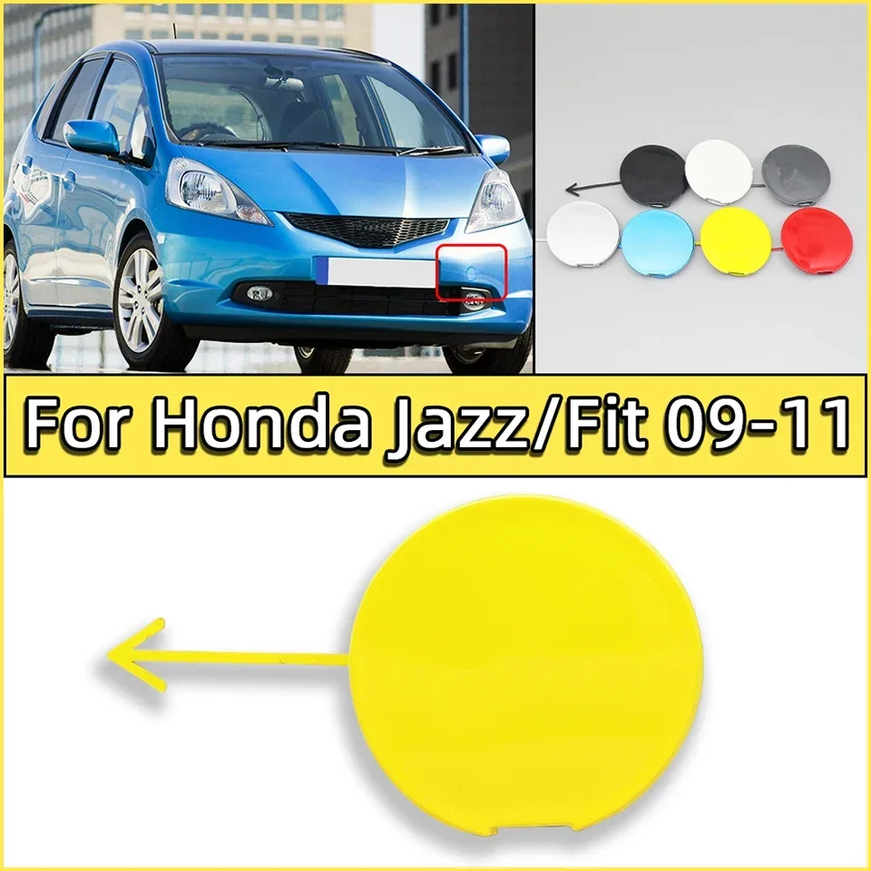 

Auto Front Bumper Tow Hook Cover Lid For Honda Fit / Jazz GE 2009 2010 2011 Towing Hook Hauling Eye Trailer Cap Hood Garnish