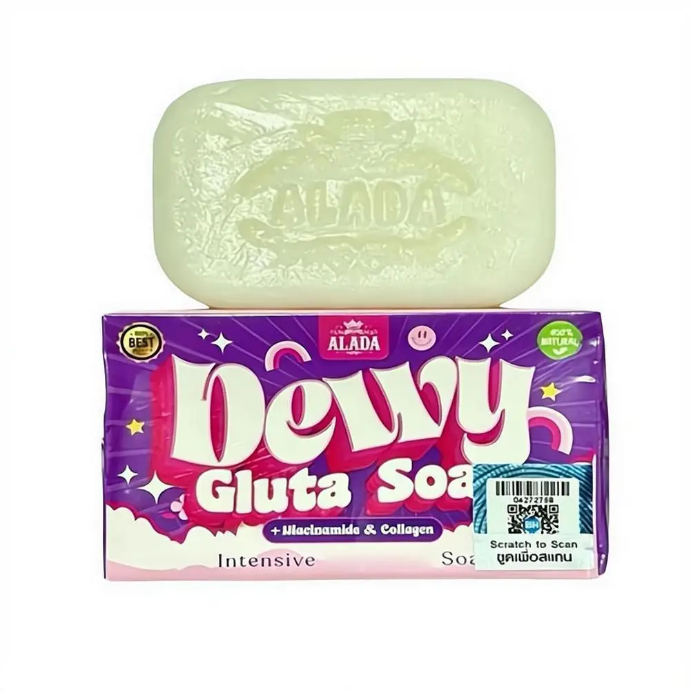 Dewy Gluta Soap Niacinamide Collagen Brightening Bar Deep Cleansing Facial Body Skin Lightening Soap
