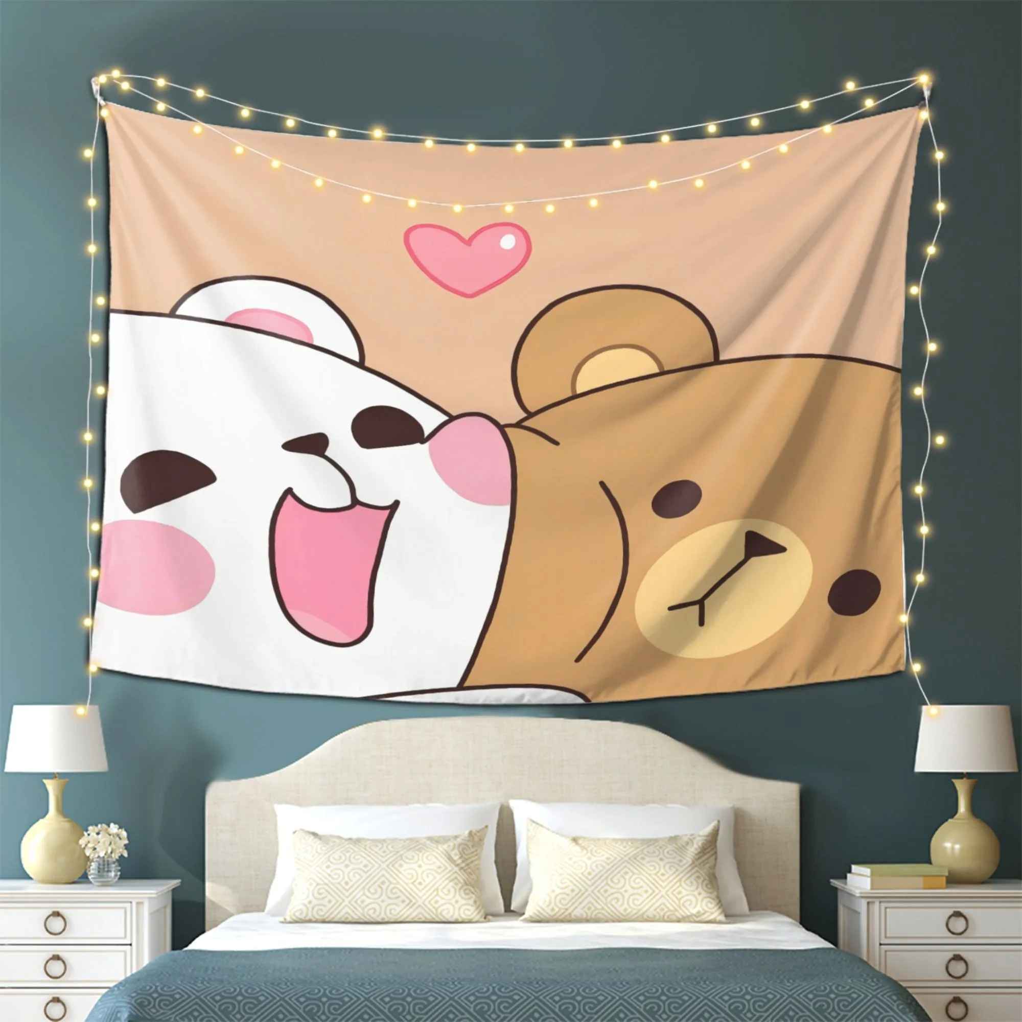 1pc Milk and Mocha Inspired Design Tapestry, a Perfect Tapestry Gift for All Holidays, Suitable for Living Room, Bedroom