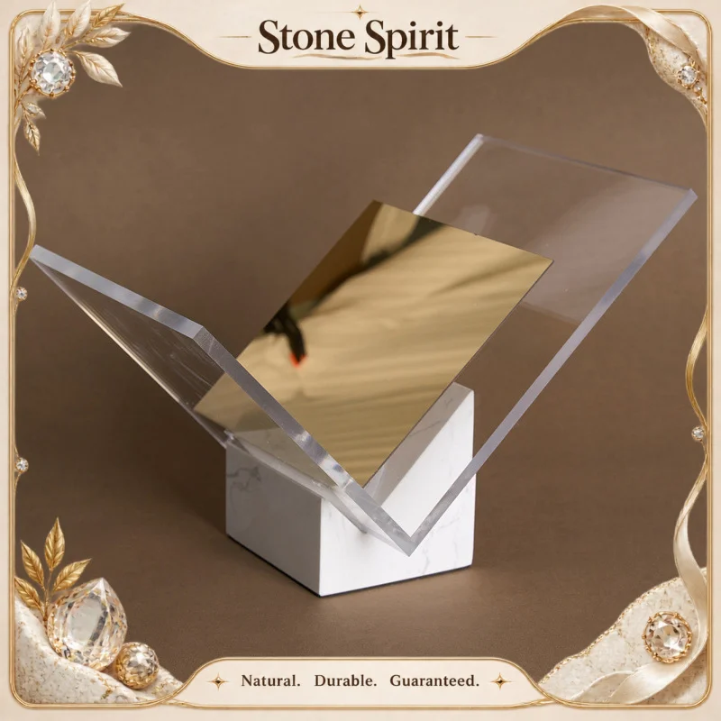 Natural Marble Book Stand for Display and Reading Transparent Acrylic Book Holder for Art Magazines Textbooks Cookbooks Books