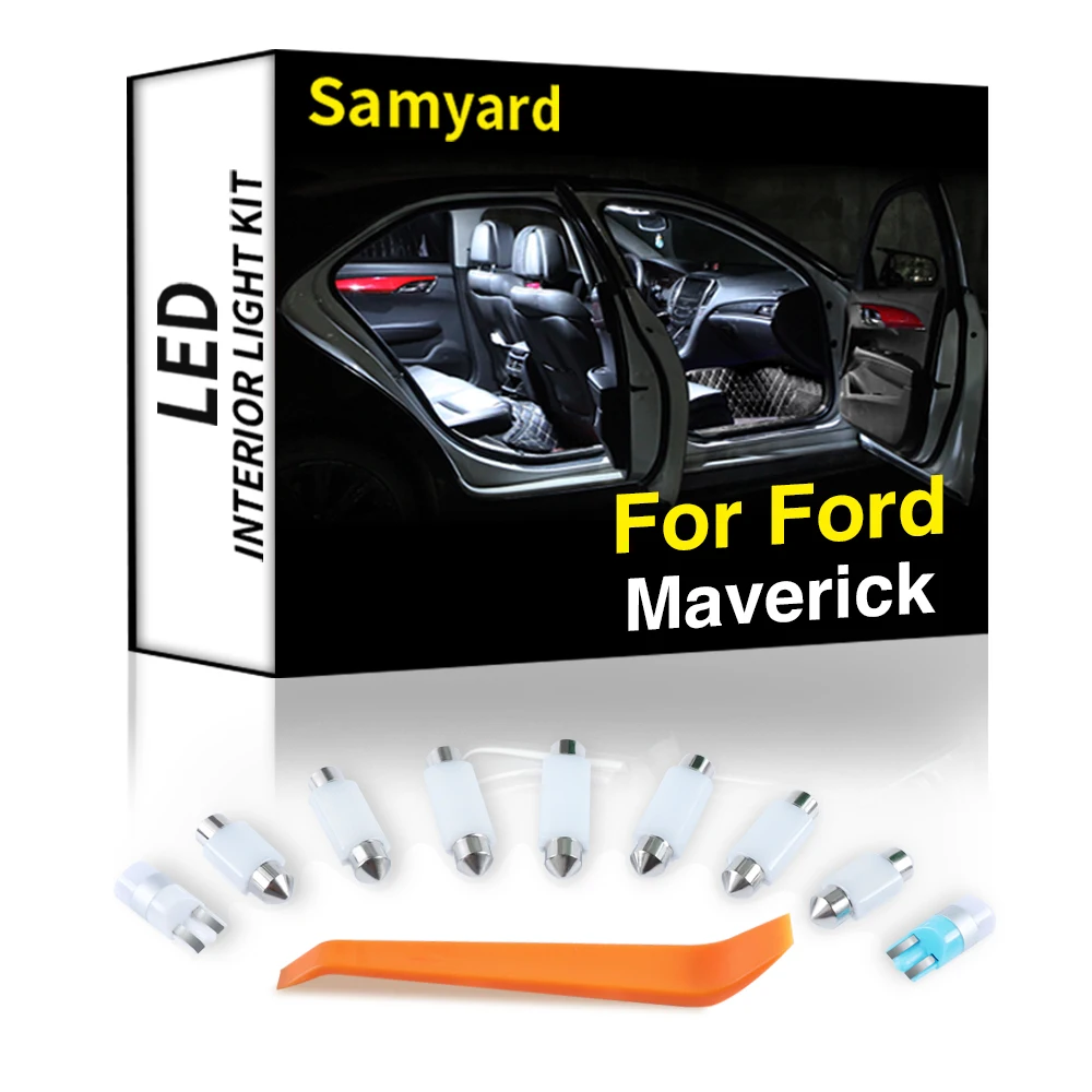 

Ceramics Interior LED Light Kit For Ford Maverick 1993-2001 2002 2003 2004 2005 2006 2007 2008 Canbus Car Bulb Dome Trunk Lamp