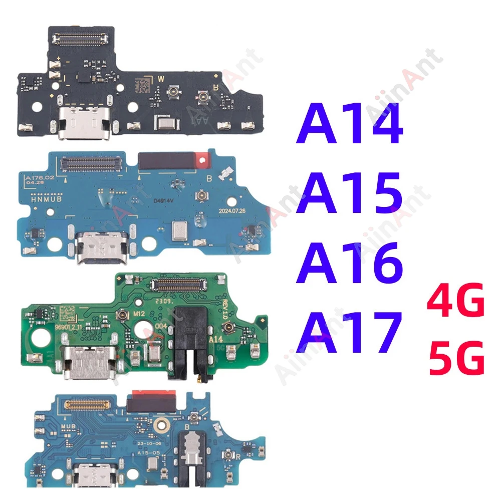 Dock USB Charger Board Port Connector Charging Flex Cable For Samsung Galaxy A146P A155F A156B A14 A15 A16 A17 US EU 4G 5G