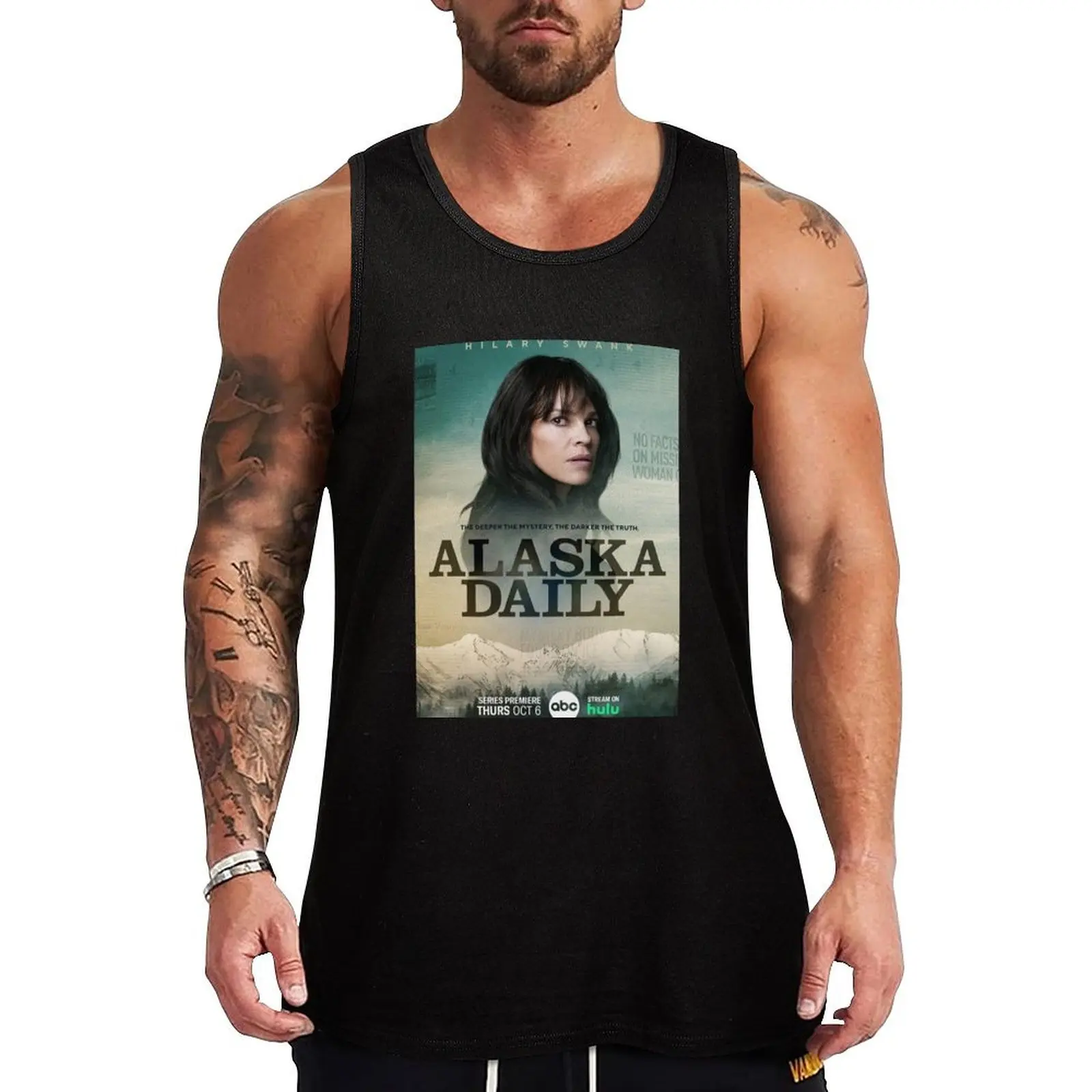 Alaska Daily (2022) Tank Top gym shirt man Sleeveless top Men's sleeveless gym shirts singlets for men