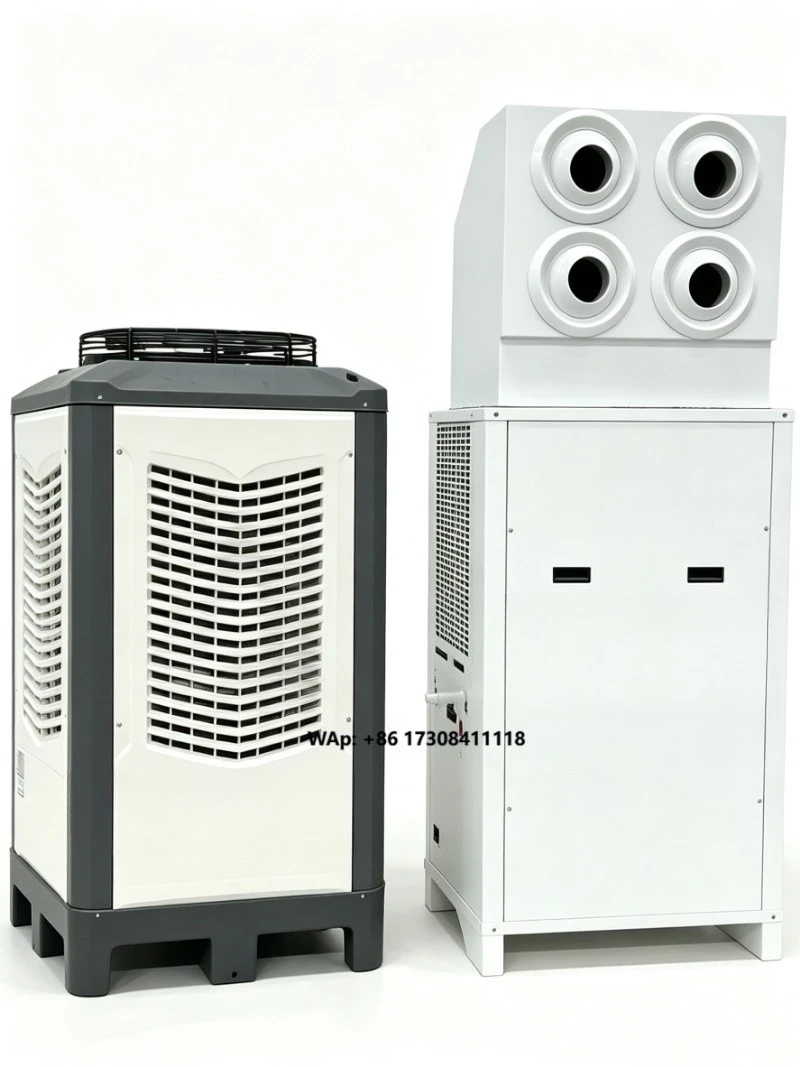 Factory Industrial Water Evaporative Cooler Portable Air Cooling Fan Low Noise for Workshop Greenhouse Farm Cooling