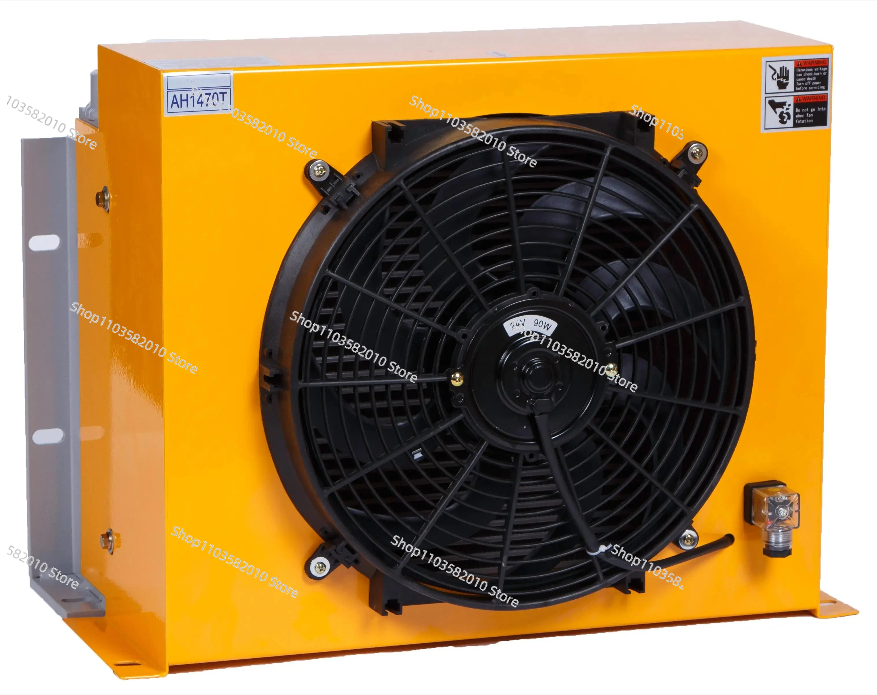 AH1470T Heat Exchanger Plate Aluminum Radiator Hydraulic System Air Oil Cooler With Fan Industrial AC220/380 DC12